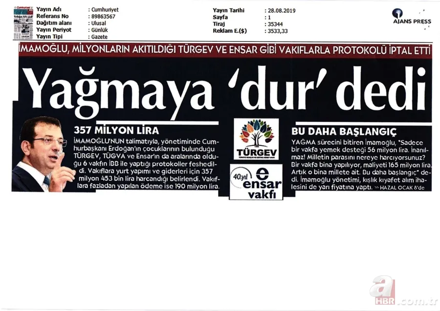 İBB başkanı Ekrem İmamoğlu'nun TÜRGEV yalanı elinde patladı! 12