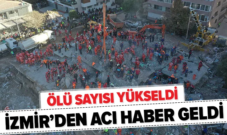 İzmir'de deprem faciası! Ölü sayısı yükseldi