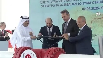 Türkiye’den Suriye’ye ilk doğal gaz akışı