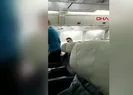 Skandal koronavirüs şakası! Uçaktan yaka paça indirildi...