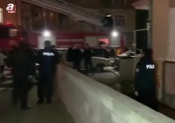 Karaman’da 4 katlı binada yangın paniği