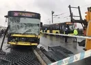 İETT otobüsü Galata Köprüsü’nde kaza yaptı!