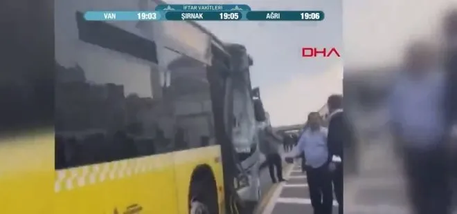 Son dakika: İstanbul’da 2 metrobüs kafa kafaya çarpıştı! İşte kazanın nedeni