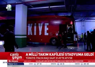 Milliler İtalya maçı için stadyuma vardı!