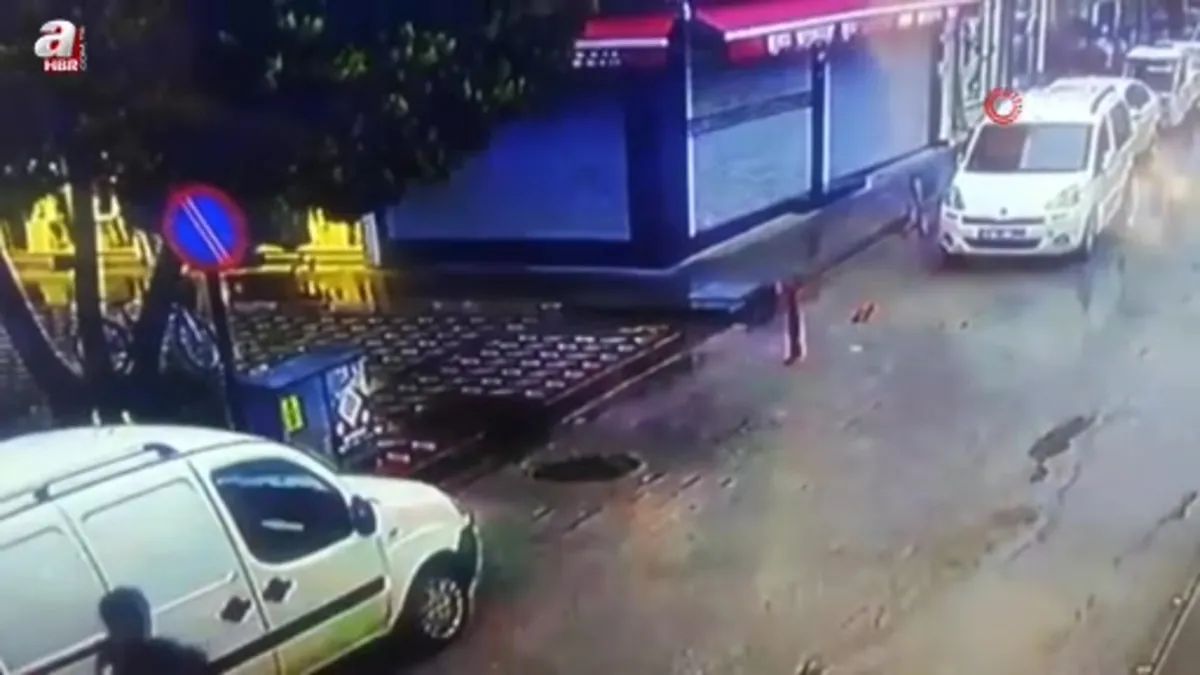 Devrilen çam ağacının altında kalmaktan kıl payı kurtuldular