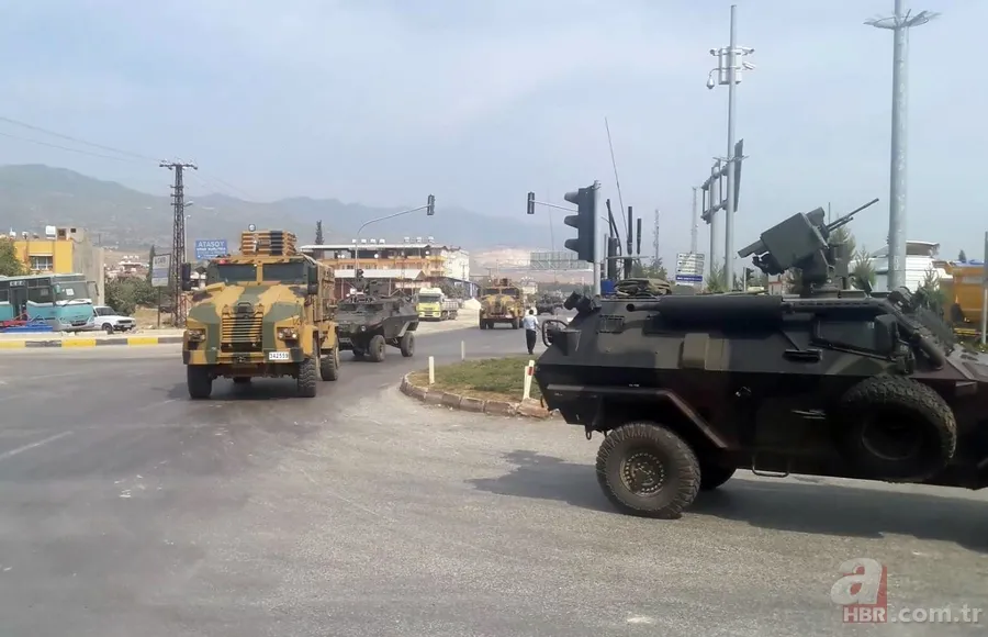 Sınıra askeri araç takviyesi 3