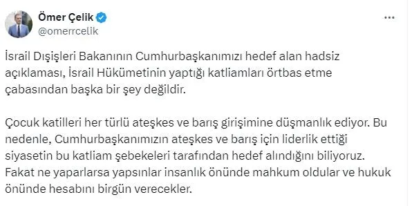 Terör devletini kudurtan görüşme! İsrailli Bakan Katz Başkan Erdoğan’ı alçakça hedef aldı! | Bakanlık’tan sert tepki: Utanması gereken İsrailli yetkililerdir