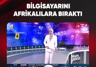 BİLGİSAYARINI AFRİKALILARA BIRAKTI