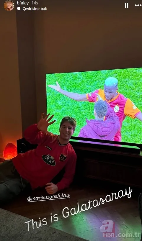 Kuruluş Orhan'ın Şahinşah Bey'i Barış Falay'ın oğlu da fanatik Galatasaraylı çıktı 5
