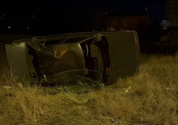 Erzincan'da kaza yapan otomobil takla attı: 1 yaralı