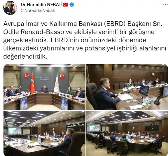 Hazine ve Maliye Bakanı Nureddin Nebati’den yabancı yatırımcı için kritik görüşme!