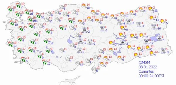 1641306882941.png Kuvvetli sağanak yağış geliyor! Çok sayıda il için gün verildi! İstanbul Ankara İzmir'de bu hafta hava durumu nasıl olacak? - 10