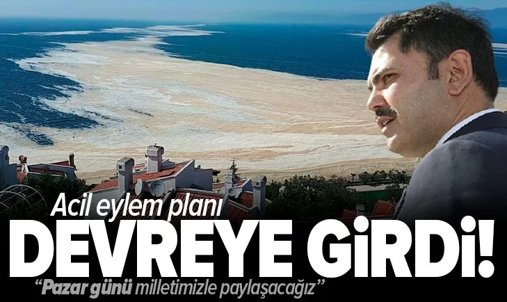 Son dakika: Deniz salyasına müsilaj karşı acil eylem planı! Bakan Kurum: Pazar günü milletimizle paylaşacağız
