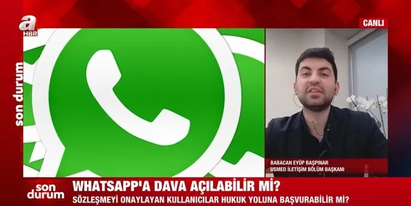 WhatsApp sözleşmesini imzalayanlar dikkat! Uzman isim A Haber canlı yayınında tüm sorulara yanıt verdi