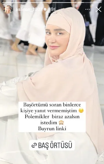 asli-senden-ikinci-skandal-umrede-cekilmis-fotografiyla-turban-tanitimi-yapti-1670823046072.jpg Aslı Şen'den ikinci skandal! Umrede çekilmiş fotoğrafıyla türban tanıtımı yaptı - 1