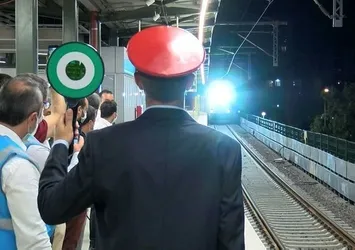Marmaray'dan 100. yük treni geçti