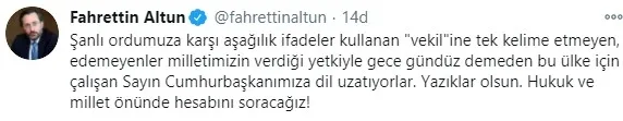 Son dakika: İletişim Başkanı Fahrettin Altun’dan Başkan Erdoğan ve TSK’ya hakaret eden CHP’ye sert sözler