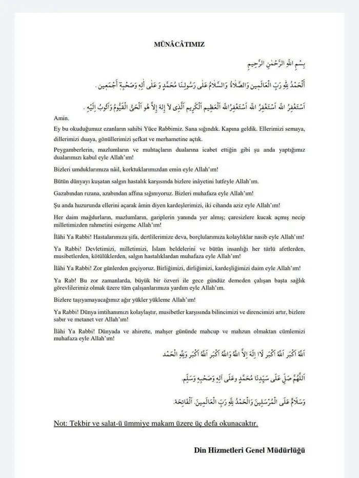 Son dakika: Yatsı ezanının ardından 90 bin camiden koronavirüsle mücadele için dua okundu - 1