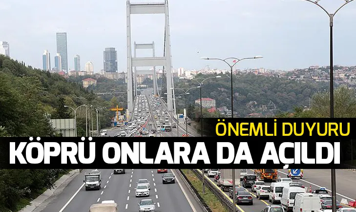 İstanbul Büyükşehir Belediyesinden Fatih Sultan Mehmet Köprüsü kararı (Fatih Sultan Mehmet Köprüsünden hangi araçlar geçebilecek?)