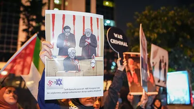 İsrail Başkonsolosluğu’nda Haniye suikastı protestosu!