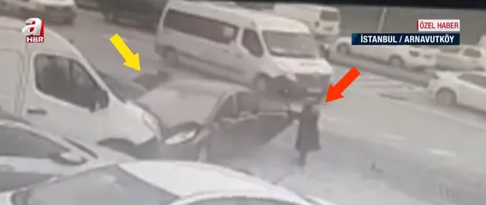 Son dakika: İstanbul Arnavutköy'de dehşet anları! TIR otomobili metrelerce sürükledi - 4
