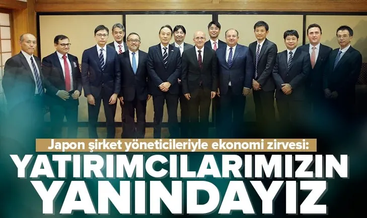 Bakan Mehmet Şimşek Japonya’nın önde gelen şirket yöneticileriyle görüştü: Yatırımcılarımızın yanındayız
