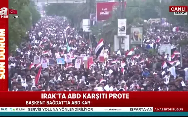 Irak’ta ABD karşıtı gösteriler başladı