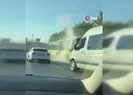 İETT otobüsünün motoru yandı!