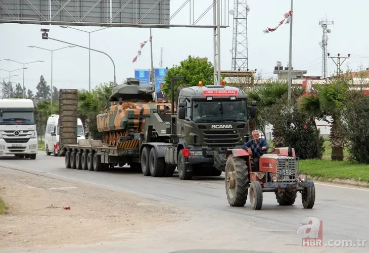 Suriye sınırına zırhlı araç ve komando sevkiyatı