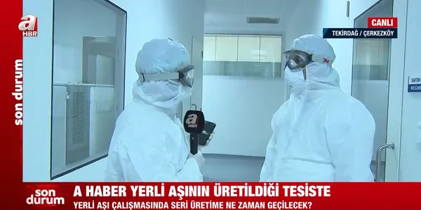 İlk kez A Haber canlı yayınında duyurdu! İşte yerli Kovid-19 aşısının üretim tarihi... - 2