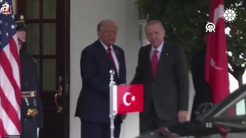 Trump, Erdoğan’ı kapıda karşıladı!
