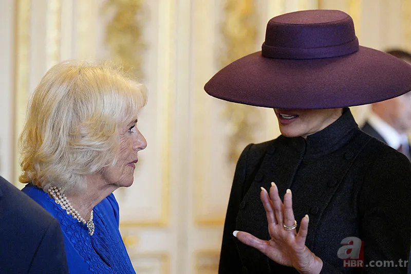 İngiltere ziyaretinde Melania Trump'tan dikkat çeken mesaj! Şapkasıyla verdi 5