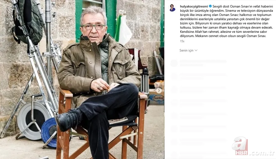 Sanat camiası yasta: Osman Sınav'a ünlü dostlarından veda paylaşımları... 7