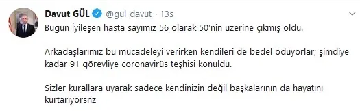 Tıp Fakültesi Anesteziyoloji Reanimasyon Öğretim Üyesi Prof. Dr. Süleyman Ganidağlı koronavirüse yakalandı - 1