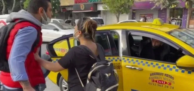 İstanbul’da taksi şoförü ve yolcu arasında kısa mesafe kavgası! İstediğin yere şikayet et