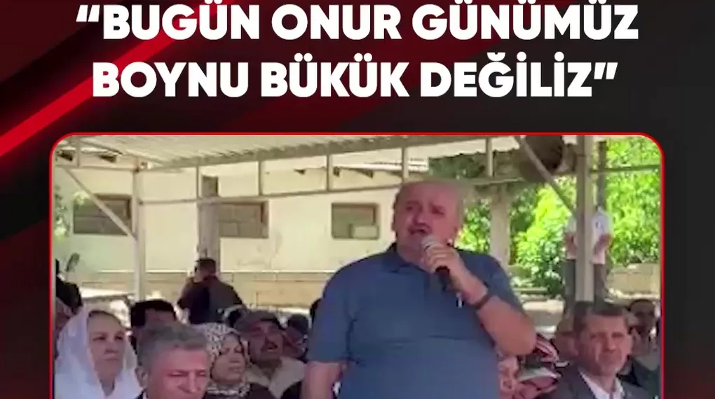 "BUGÜN ONUR GÜNÜMÜZ BOYNU BÜKÜK DEĞİLİZ"