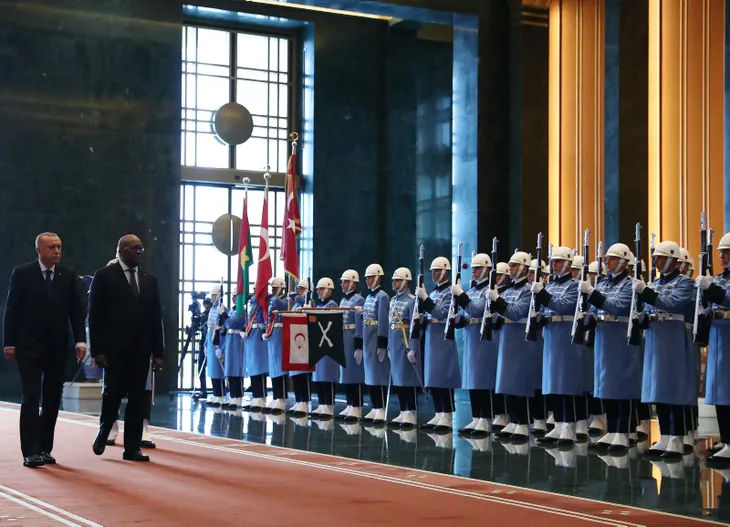 Başkan Erdoğan Burkina Faso Devlet Başkanı Kabore'yi karşıladı