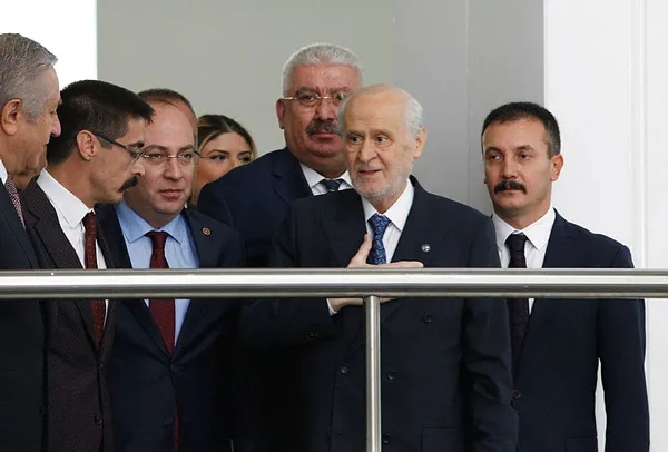 MHP lideri Devlet Bahçeli, MHP Genel Merkezi’nde