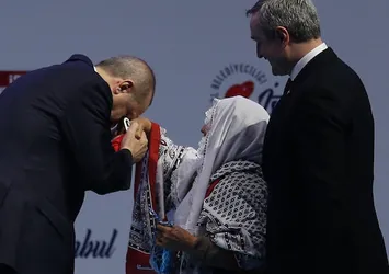 Meliha Nine ile Başkan Erdoğan buluştu