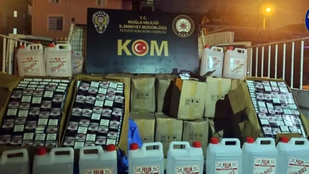 Muğla'da bin 980 litre sahte şarap ele geçirildi