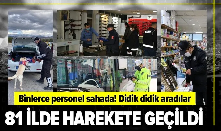 Son dakika: 81 eş zamanlı “Türkiye Güven Huzur Uygulaması”