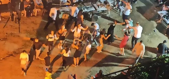 Ankara Sincan’da skandal görüntüler! Ne maske ne sosyal mesafe