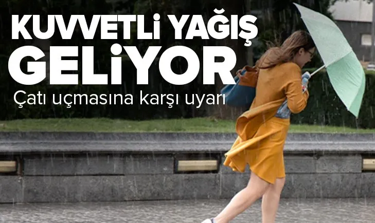HAVA DURUMU | Meteoroloji kuvvetli yağış uyarısı! Çatı uçmasına karşı dikkat | 29 Mayıs 2021