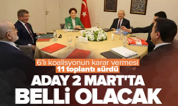 6lı koalisyonun karar vermesi 11 toplantı sürdü