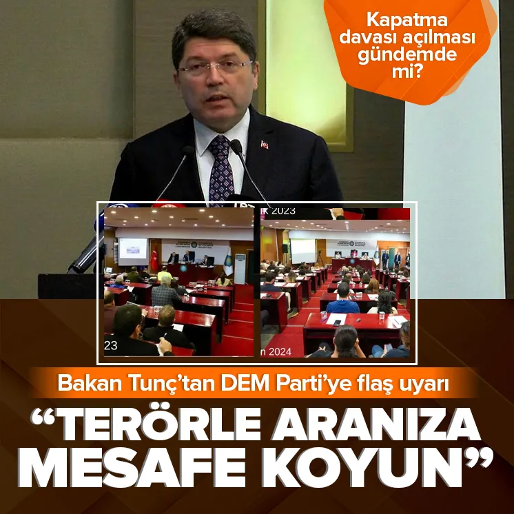 Bakan Tunçtan DEM Parti terör uyarısı