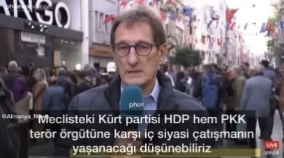 Alman televizyon kanalından İstiklal’deki terör saldırısına ilişkin alçak provokasyon: İç siyasi çatışmanın yaşanacağını düşünebiliriz