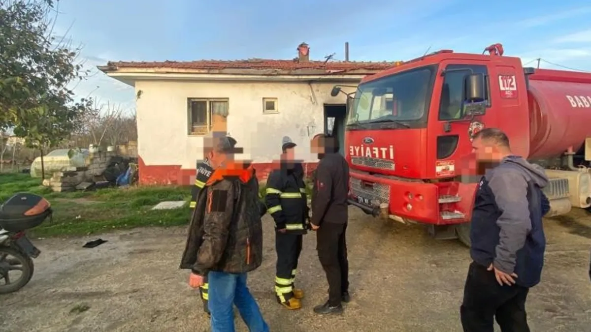 Babaeski’de ev yangını: 1 ölü 1 yaralı