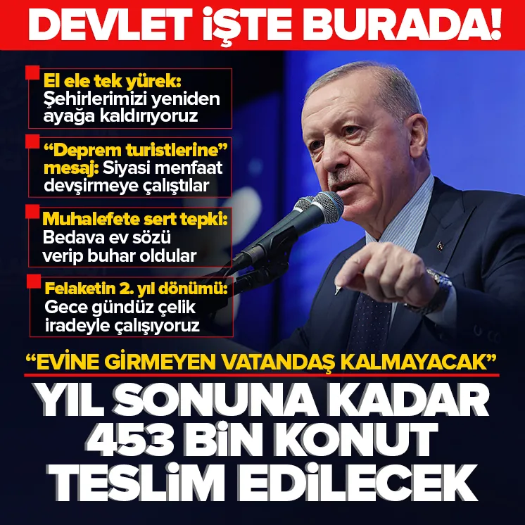 Yıl sonuna kadar 453 bin konut teslim edilecek