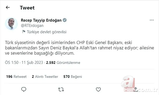 Türk siyasetinin acı kaybı! Deniz Baykal 85 yaşında hayatını kaybetti 6