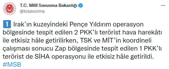 Son dakika: Irak'ın kuzeyinde 2 terörist Zap'ta ise 1 terörist etkisiz hale getirildi! MİT ve TSK'dan İHA destekli operasyon - 3